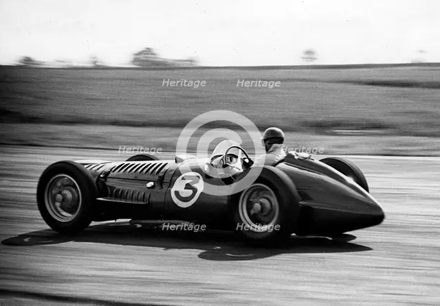 1953 BRM V16 driven by Fangio at Silverstone. Creator: Unknown.