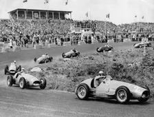 1953 Dutch Grand Prix, Ascari leads in Ferrari. Creator: Unknown