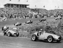 1953 Dutch Grand Prix, Ascari leads in Ferrari. Creator: Unknown