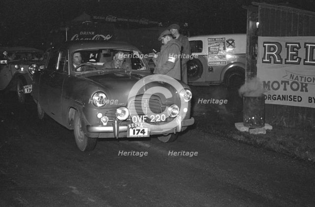 1954 Ford Zephyr, J.Risk, P.Wren on Redex Rally. Creator: Unknown.
