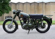 1954 Matchless G3 LS Auxiliary Fire Service motorcycle. Creator: Unknown