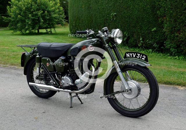 1954 Matchless G3 LS Auxiliary Fire Service motorcycle. Creator: Unknown.