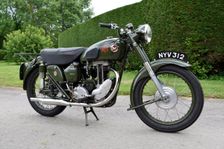 1954 Matchless G3 LS Auxiliary Fire Service motorcycle. Creator: Unknown