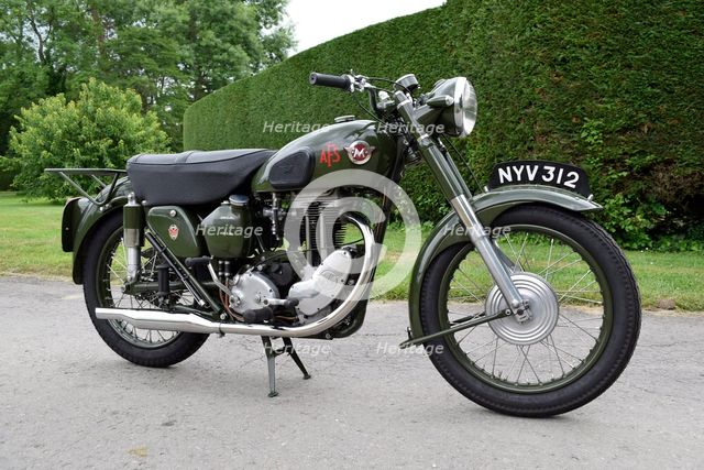 1954 Matchless G3 LS Auxiliary Fire Service motorcycle. Creator: Unknown.