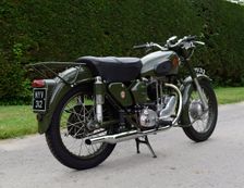 1954 Matchless G3 LS Auxiliary Fire Service motorcycle. Creator: Unknown