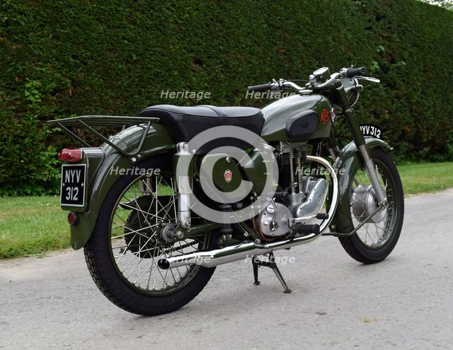 1954 Matchless G3 LS Auxiliary Fire Service motorcycle. Creator: Unknown.