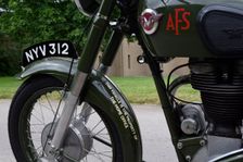 1954 Matchless G3 LS Auxiliary Fire Service motorcycle. Creator: Unknown