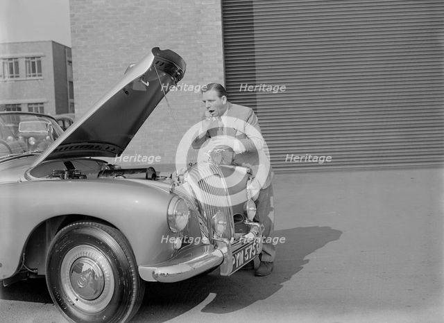 1955 Daimler Conquest Roadster by Hooper used in Norman Wisdom film "Up in the World". Creator: Unknown.