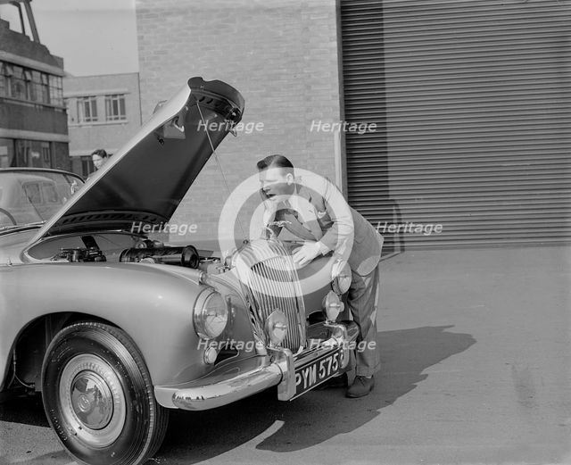 1955 Daimler Conquest Roadster by Hooper used in Norman Wisdom film "Up in the World". Creator: Unknown.