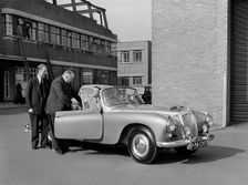 1955 Daimler Conquest Roadster by Hooper used in Norman Wisdom film "Up in the World". Creator: Unknown