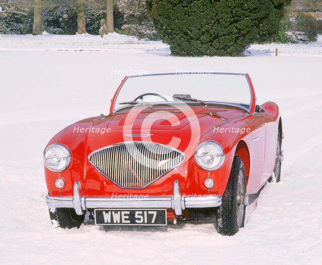 1956 Austin Healey 100 M. Artist: Unknown.