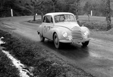 1956 DKW Sonderklasse on Monte Carlo Rally. Creator: Unknown