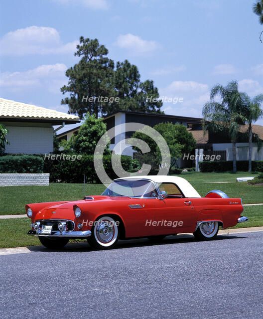 1956 Ford Thunderbird . Artist: Unknown.