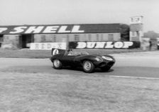 1956 Jaguar D type driven by Masten Gregory/Innes Ireland at Goodwood Tourist Trophy 1958. Creator: Unknown