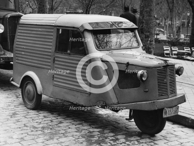 1956 Mymsa 3 wheel van. Creator: Unknown.