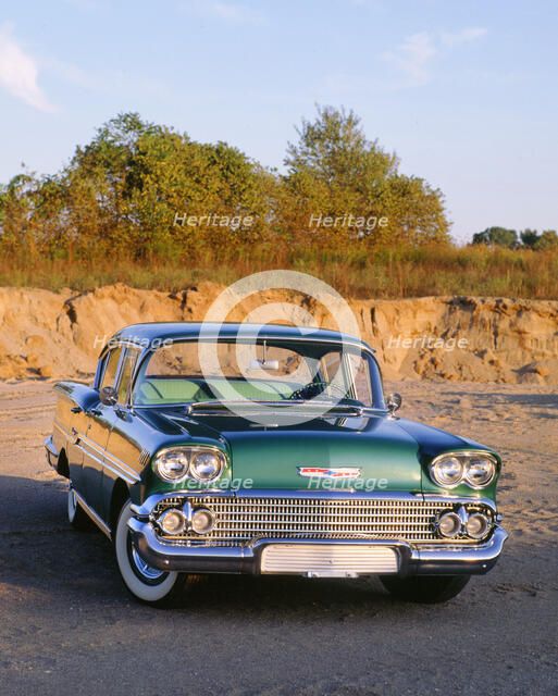 1958 Chevrolet Biscayne. Artist: Unknown.