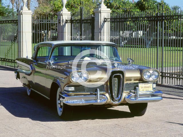 1958 Edsel citation. Artist: Unknown.
