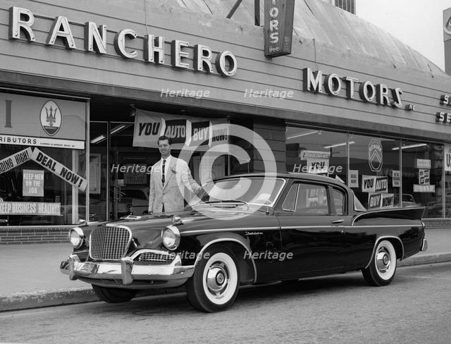 1958 Studebaker Silver Hawk. Creator: Unknown.