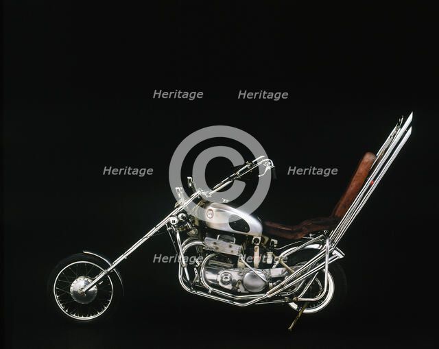 1959 Ariel Square 4 Chopper motorcycle Artist: Unknown.