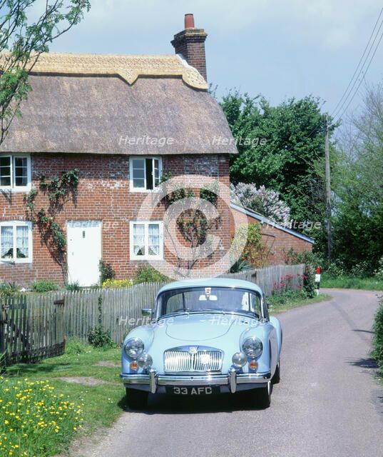 1959 MG A Twin Cam Coupe. Artist: Unknown.