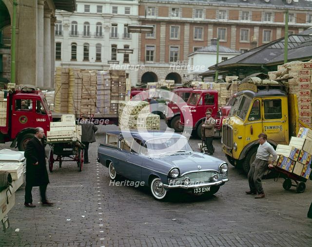 1960 Vauxhall Cresta Friary estate in Covent Garden fruit market. Creator: Unknown.