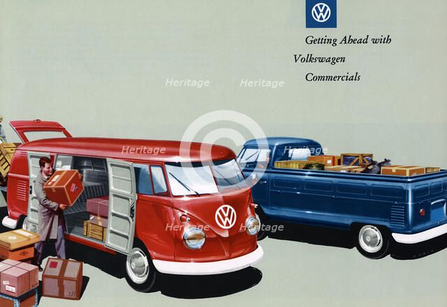 1960 Volkswagen commercial vehicle brochure Artist: Unknown.