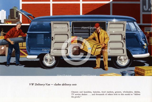 1960 Volkswagen commercial vehicle brochure Artist: Unknown.