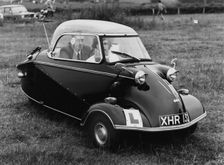 1960 Messerschmitt KR200 with L-plate. Creator: Unknown