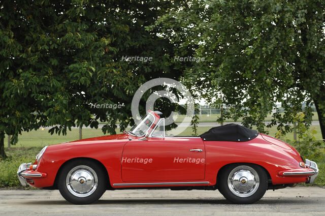 1960 Porsche 356B 1600 Cabriolet Artist: Unknown.