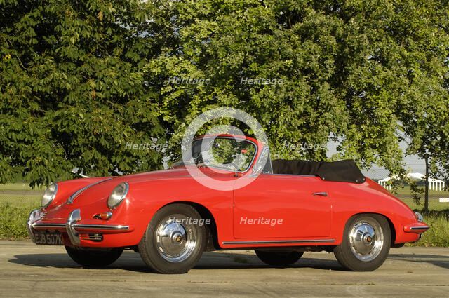1960 Porsche 356B 1600 Cabriolet Artist: Unknown.