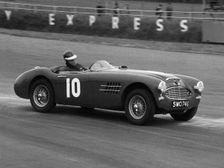 1961 Austin - Healey 3000 driven by John Gott at Silverstone. Creator: Unknown