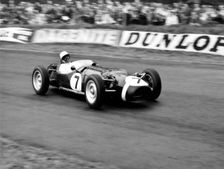 1961 Ferguson P99, Stirling Moss at Oulton Park. Creator: Unknown