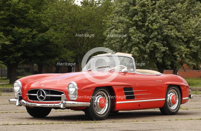 1961 Mercedes Benz 300SL Artist: Unknown.