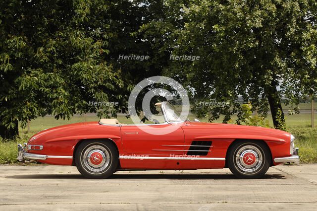 1961 Mercedes Benz 300SL Artist: Unknown.