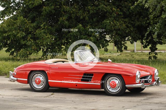 1961 Mercedes Benz 300SL Artist: Unknown.