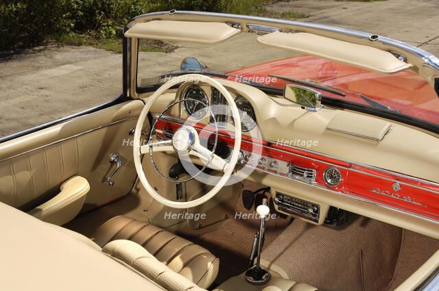 1961 Mercedes Benz 300SL Artist: Unknown.