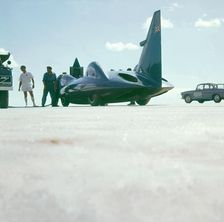 1963 Bluebird CN7 at Lake Eyre, Australia