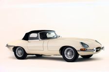 1964 Jaguar E type Series 1 drophead coupe. Creator: Unknown