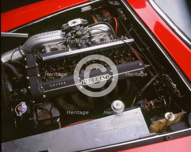 1964 Maserati Sebring 3500gt engine. Artist: Unknown.