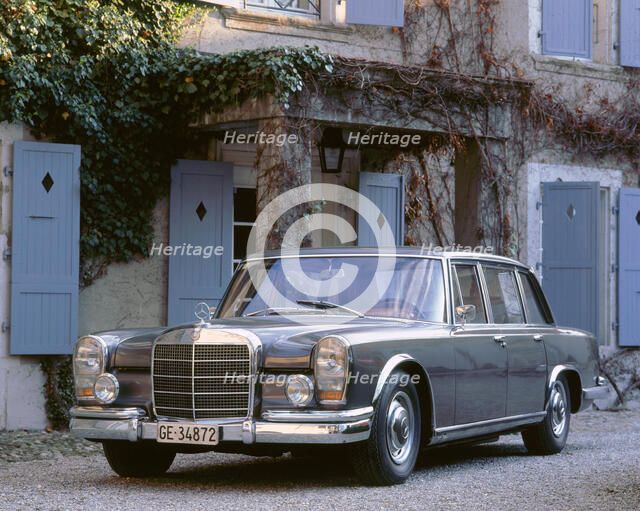1965 Mercedes Benz 600 limousine. Artist: Unknown.