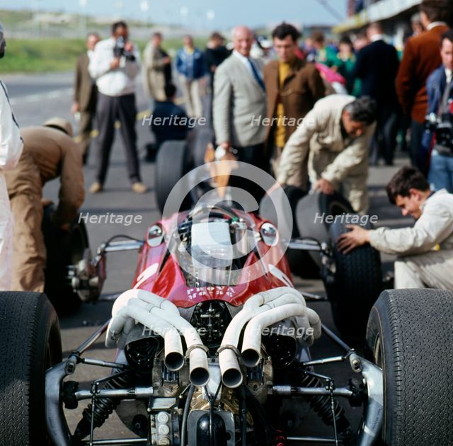 1966 Ferrari 312 Formula 1 engine. Creator: Unknown.