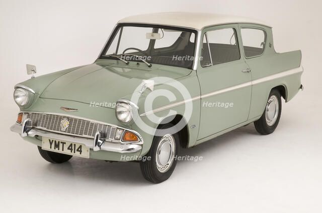 1966 Ford Anglia Super 105E Artist: Unknown.