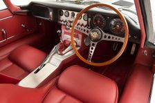 1966 Jaguar E type Series 1 fixed head coupe. Creator: Unknown