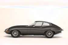 1966 Jaguar E type Series 1 fixed head coupe. Creator: Unknown