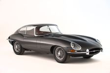 1966 Jaguar E type Series 1 fixed head coupe. Creator: Unknown