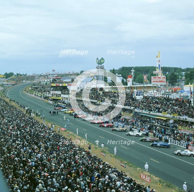 1966 Le Mans start. Artist: Unknown.