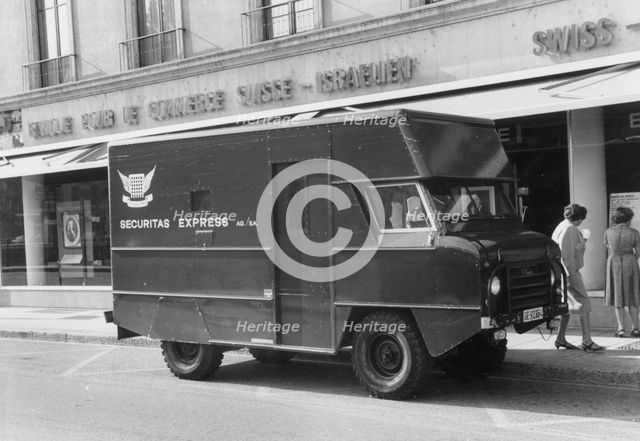 1967 Land Rover Security van in Geneva, Switzerland. Creator: Unknown.