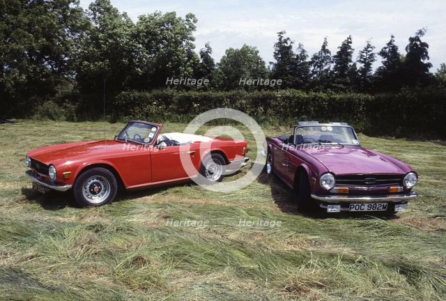 1968 & 1974 Triumph TR6. Creator: Unknown.