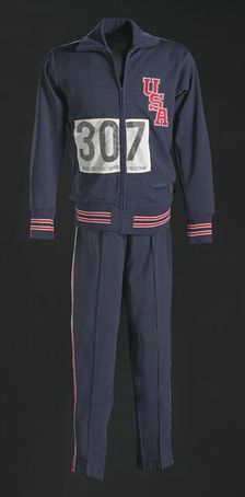 1968 Olympic warm-up suit jacket worn by Tommie Smith, 1968. Creator: Wilson Sporting Goods Co.