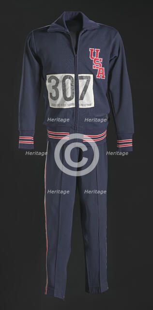 1968 Olympic warm-up suit jacket worn by Tommie Smith, 1968. Creator: Wilson Sporting Goods Co..